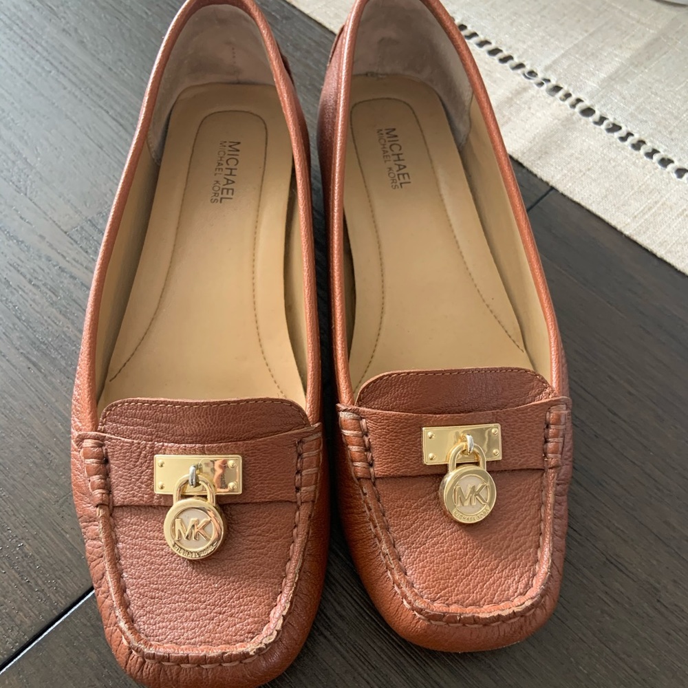 Michael Kors Brown Leather Loafer